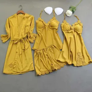 بيع بالجملة الأسرة مطابقة المصممين الحرير مخصص نيسيي الكبار منامات مجموعةWholesale Family Matching Designer Silk Custom Onesie Adult Pajamas Set