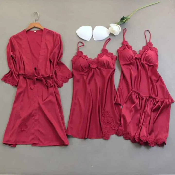 بيع بالجملة الأسرة مطابقة المصممين الحرير مخصص نيسيي الكبار منامات مجموعةWholesale Family Matching Designer Silk Custom Onesie Adult Pajamas Set