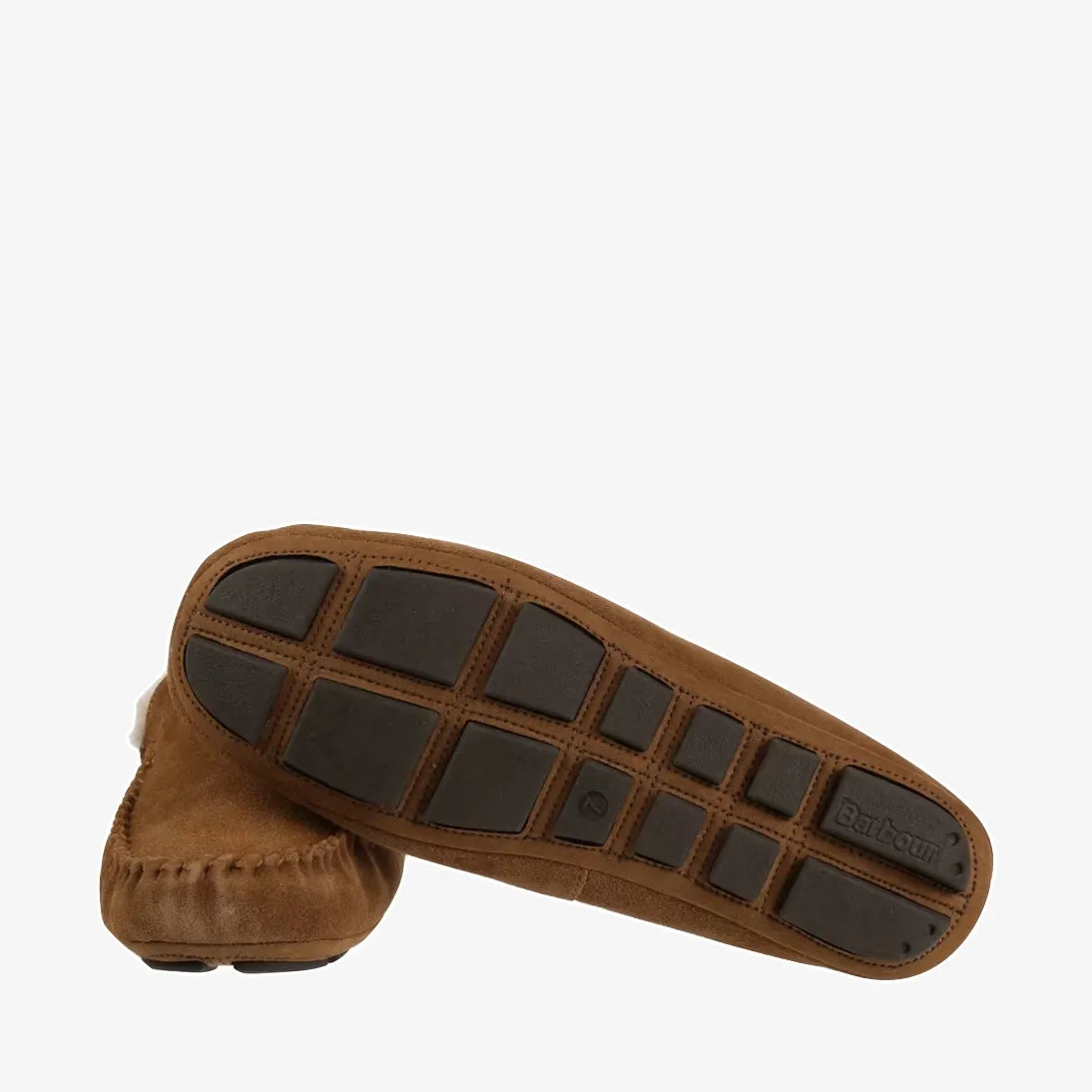 Barbour Monty Suede Fur Slippers MSL0001 Camel