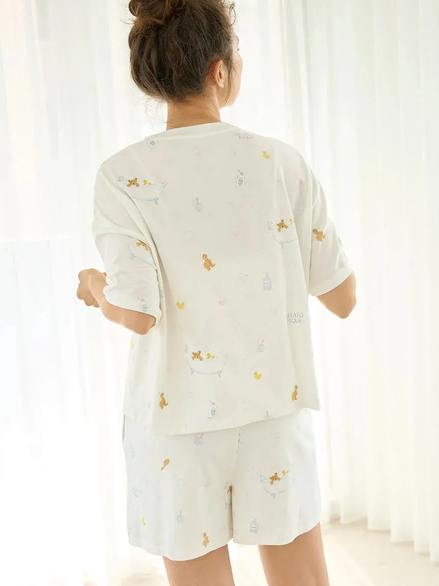 Bath Time Pattern Long Sleeve T-Shirt