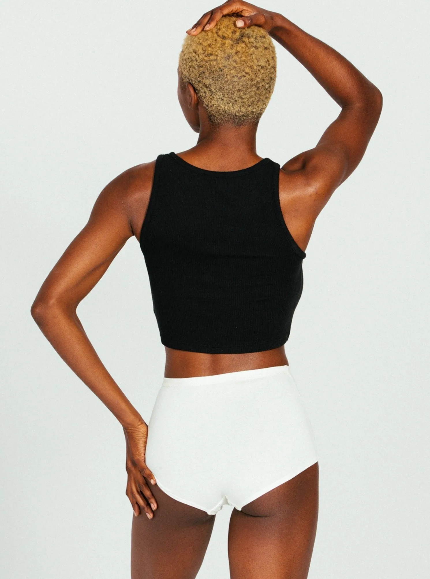 Boyshort - White