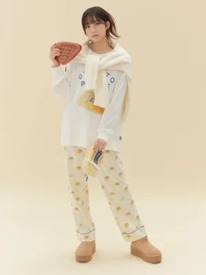 BUTTER/PIE Motif Pajama Pants