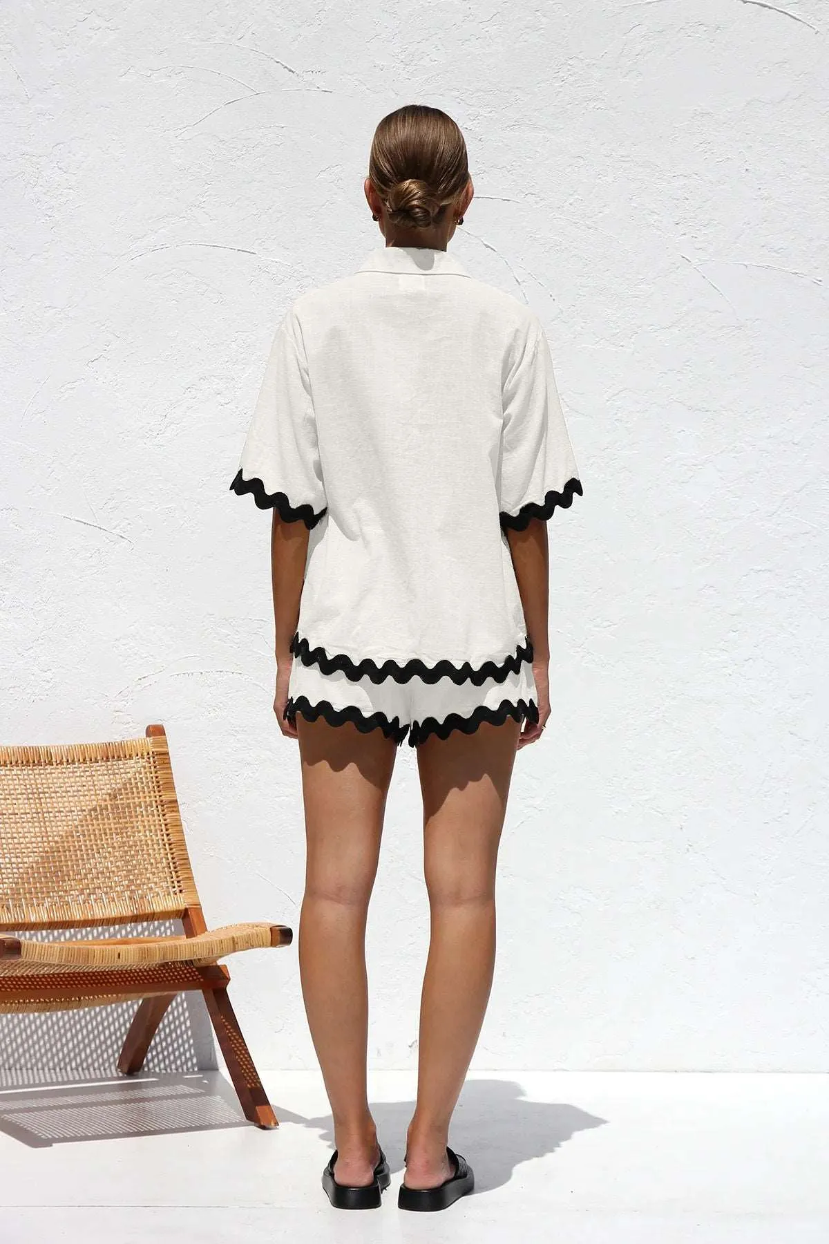 Contrast edge cotton set