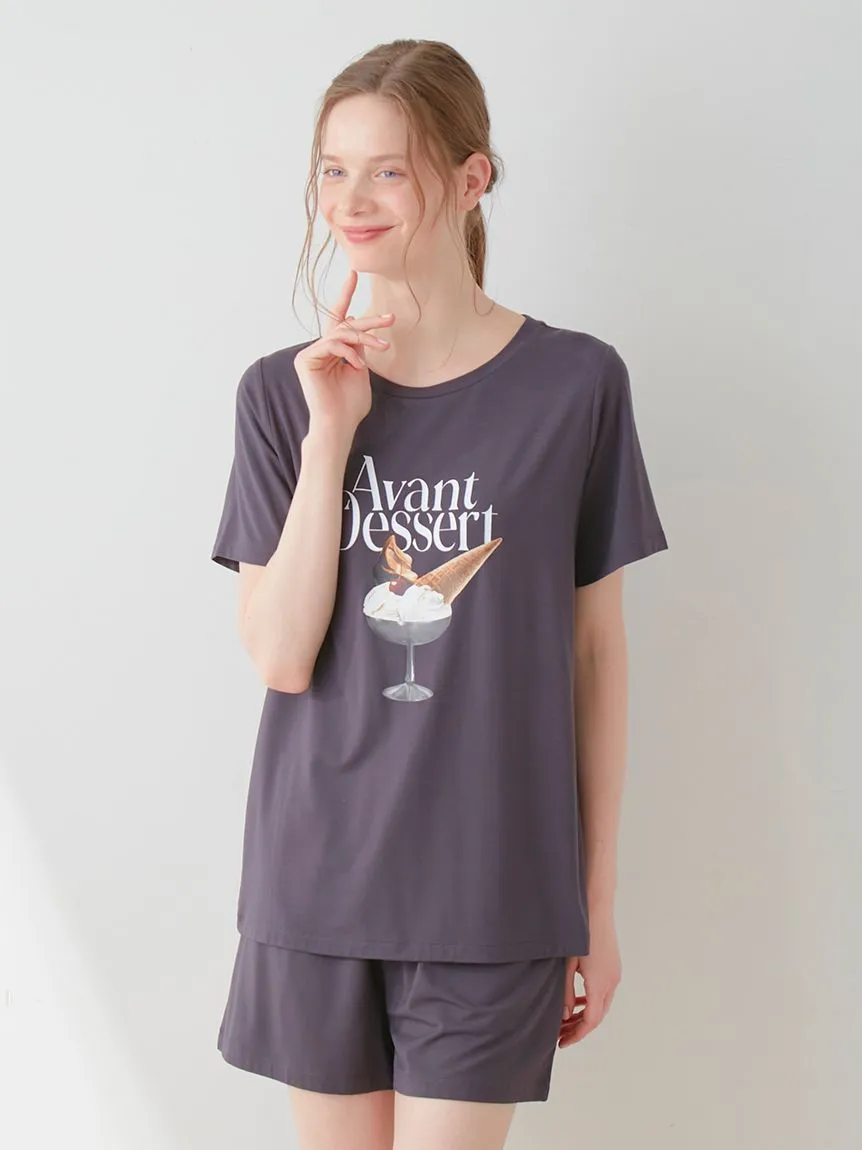 COOL Rayon Dessert Logo Relaxed Fit T-shirt