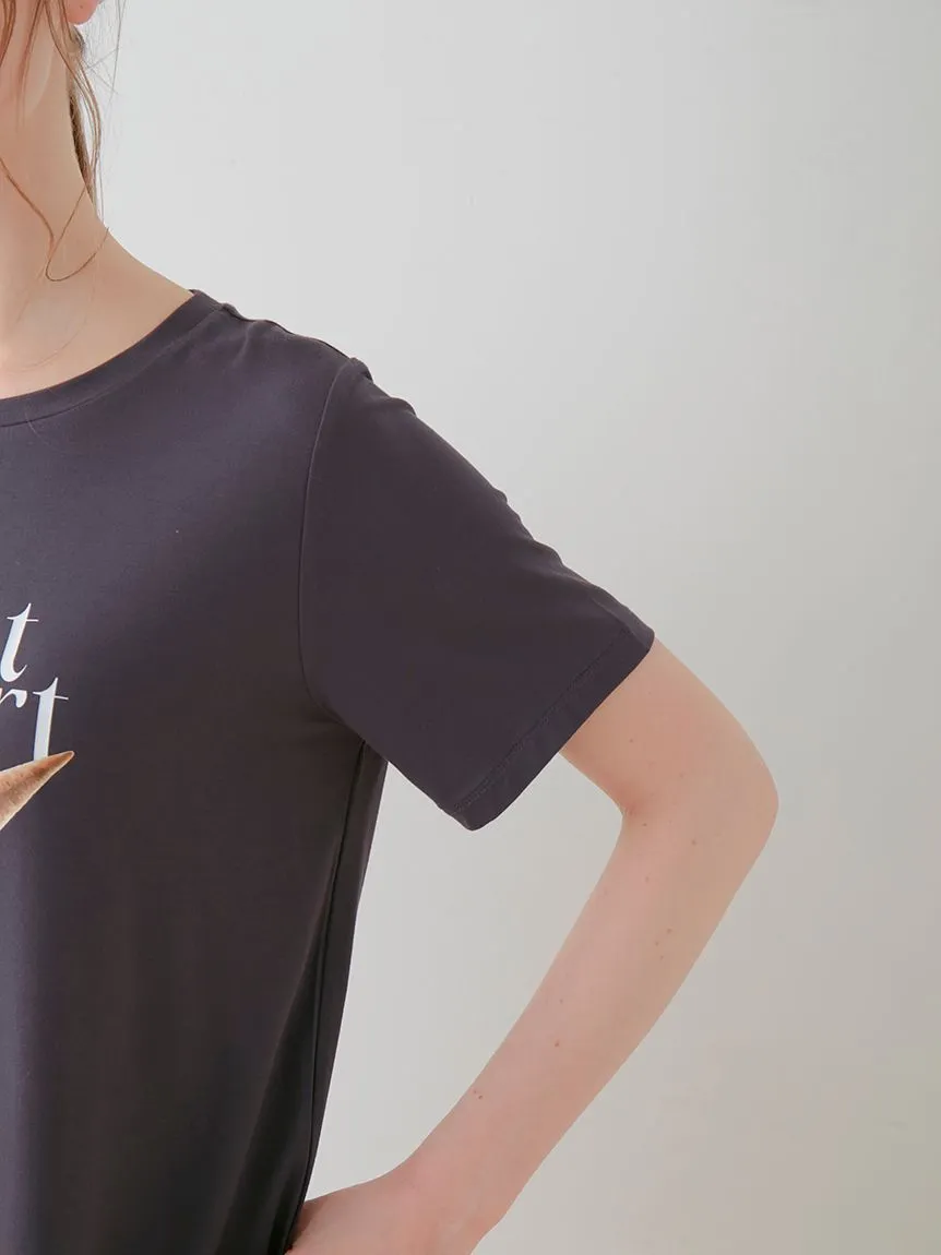 COOL Rayon Dessert Logo Relaxed Fit T-shirt