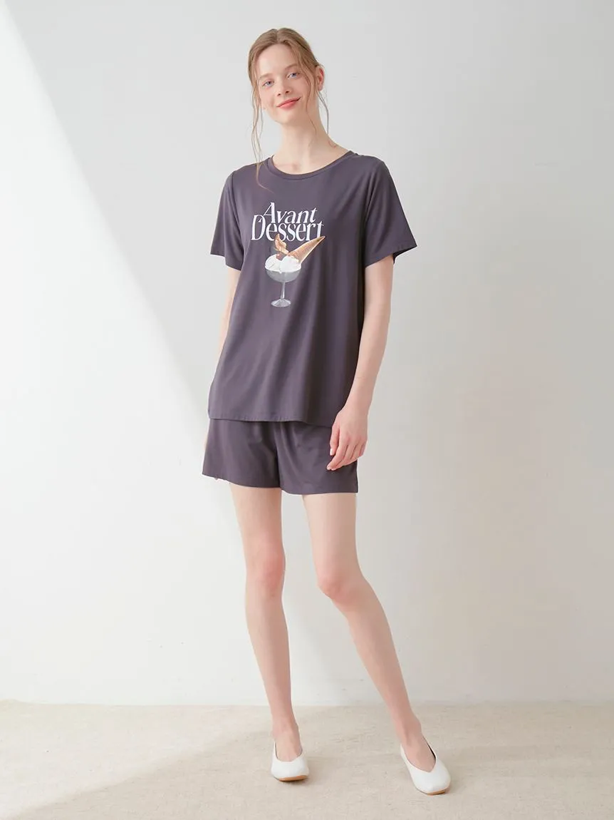 COOL Rayon Dessert Logo Relaxed Fit T-shirt