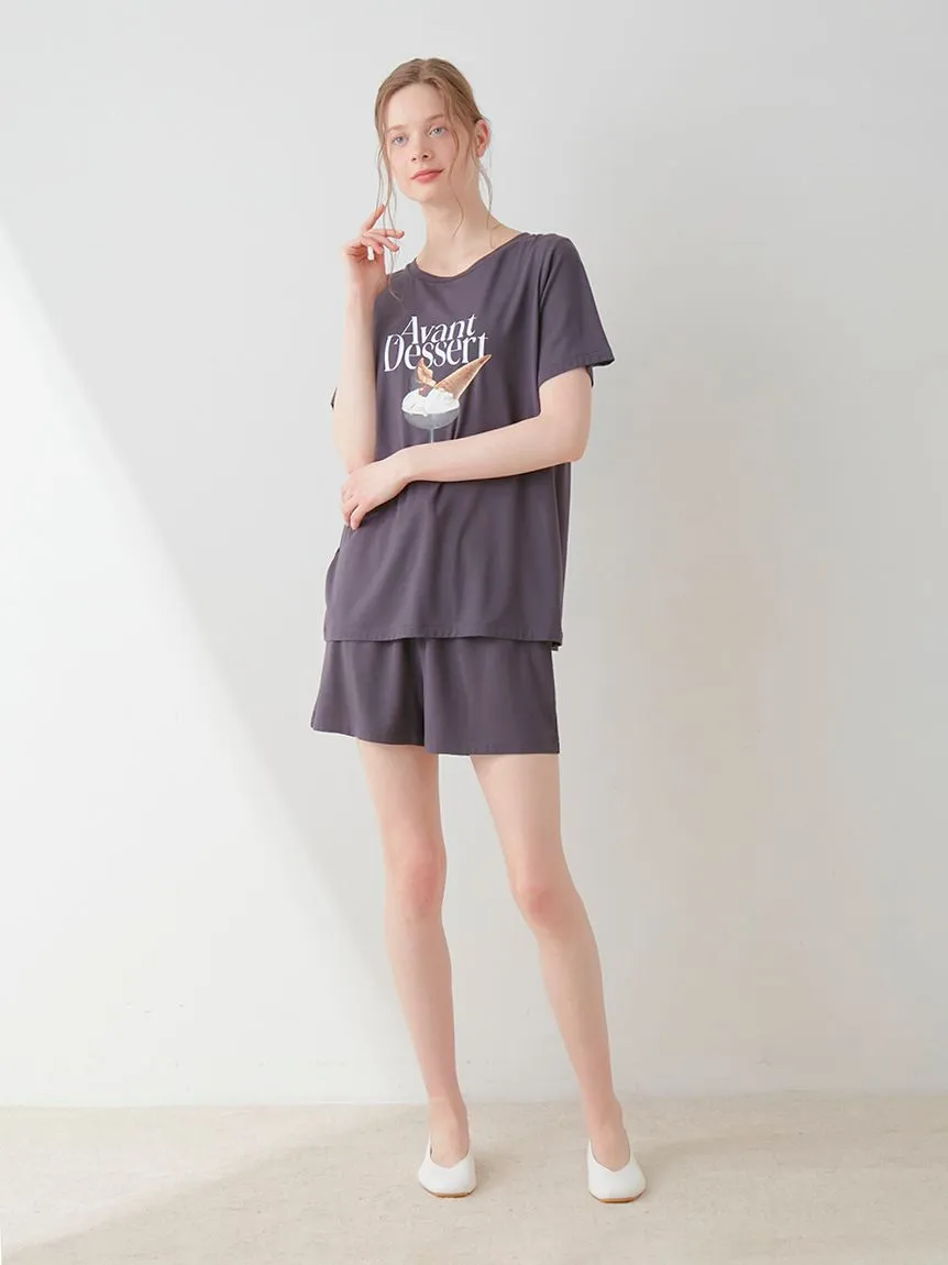 COOL Rayon Dessert Logo Relaxed Fit T-shirt