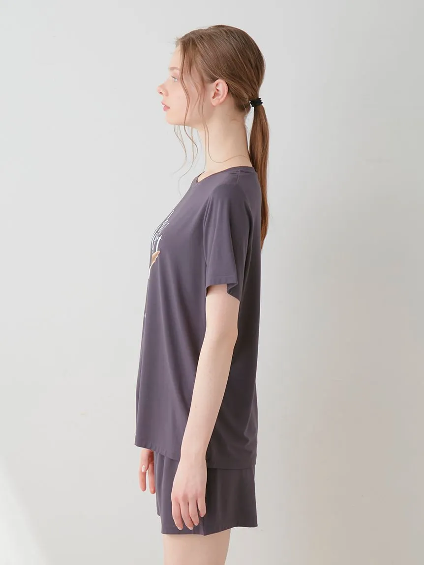 COOL Rayon Dessert Logo Relaxed Fit T-shirt