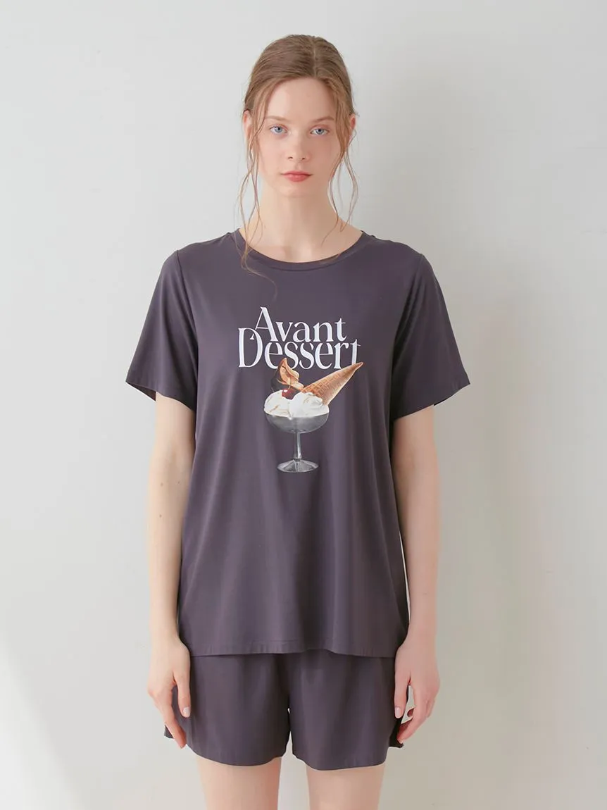 COOL Rayon Dessert Logo Relaxed Fit T-shirt
