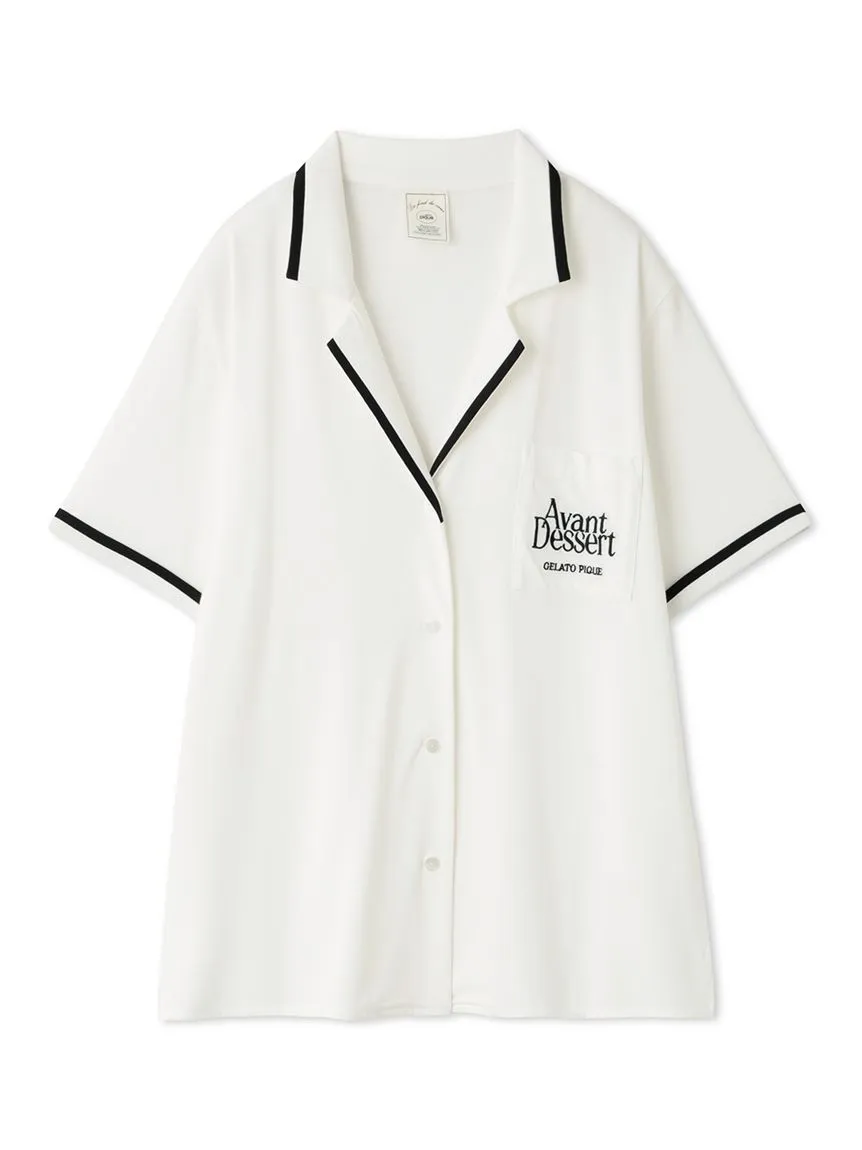 COOL Rayon Logo Button-Up Sleep Shirt