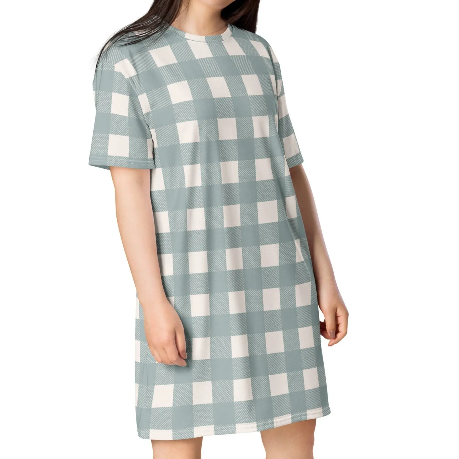 Cottage Blue Buffalo Plaid Nightshirt (XS-6XL)