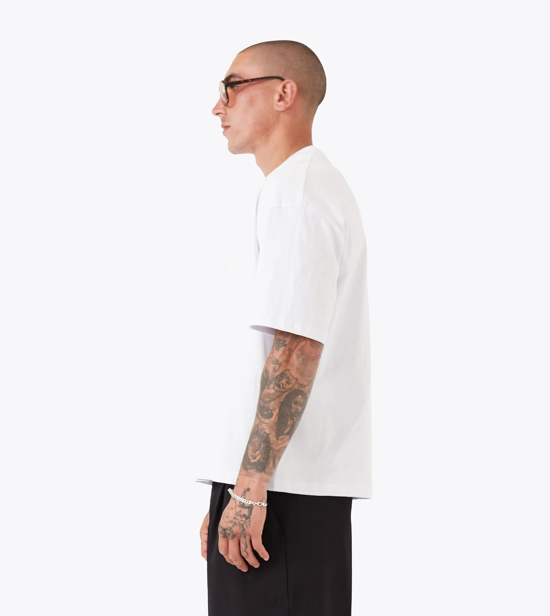 Cropped Lounge Tee White