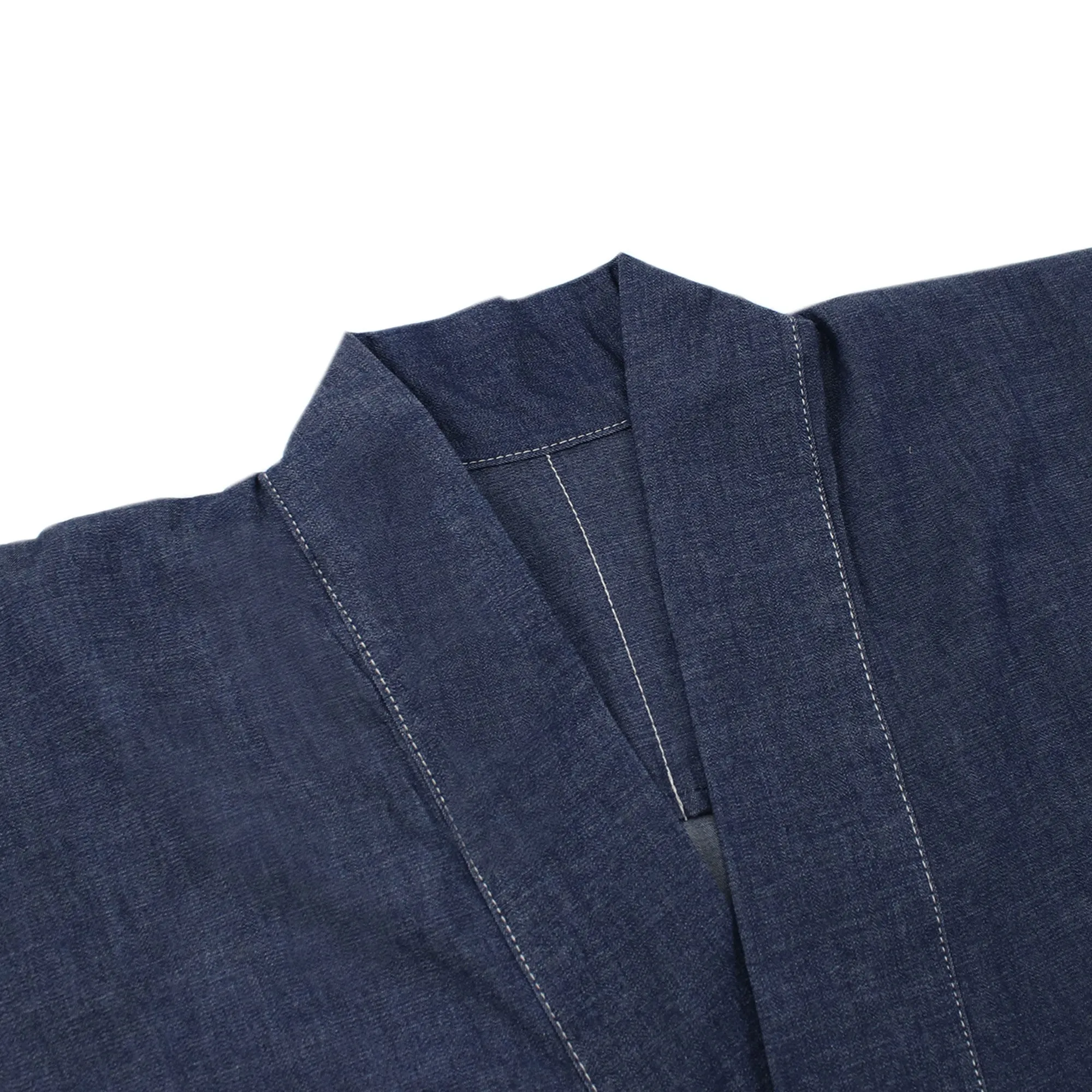 Denim Samue Jacket and Pants, Japanese Kimono Longewear/Pajama