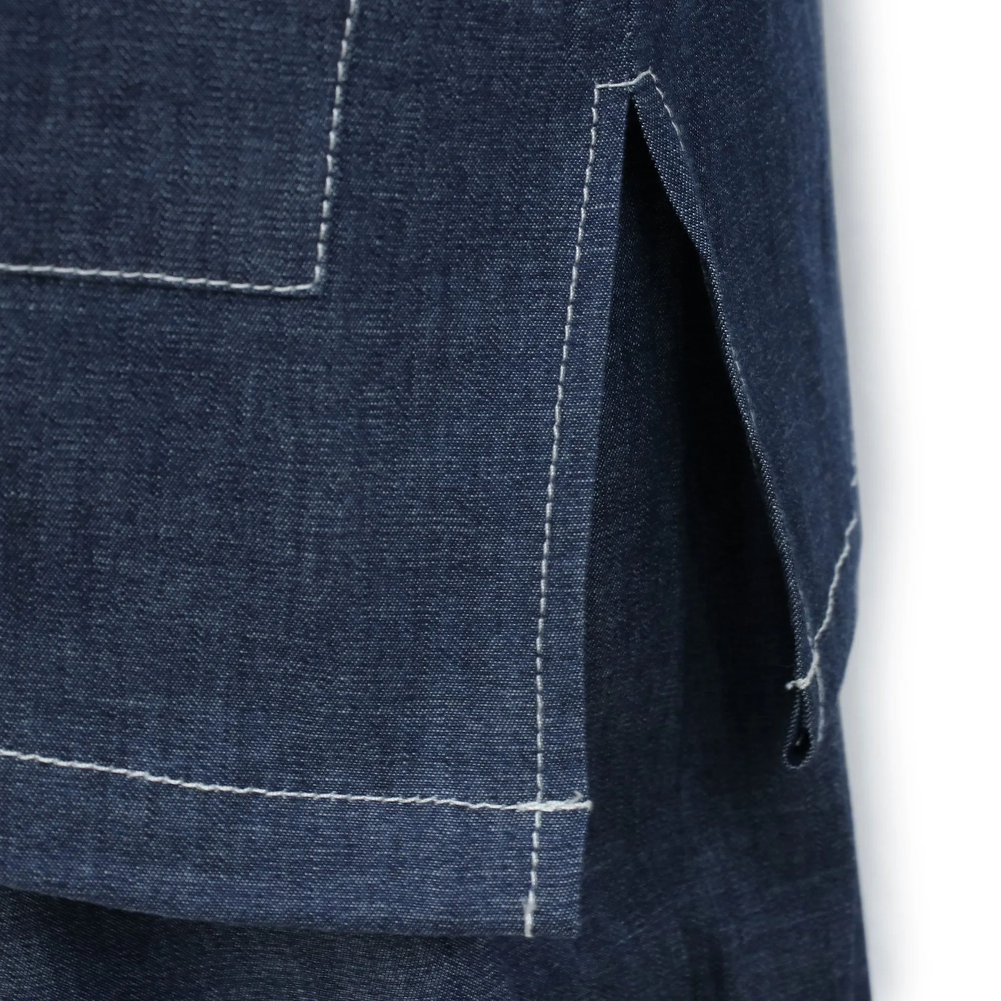 Denim Samue Jacket and Pants, Japanese Kimono Longewear/Pajama