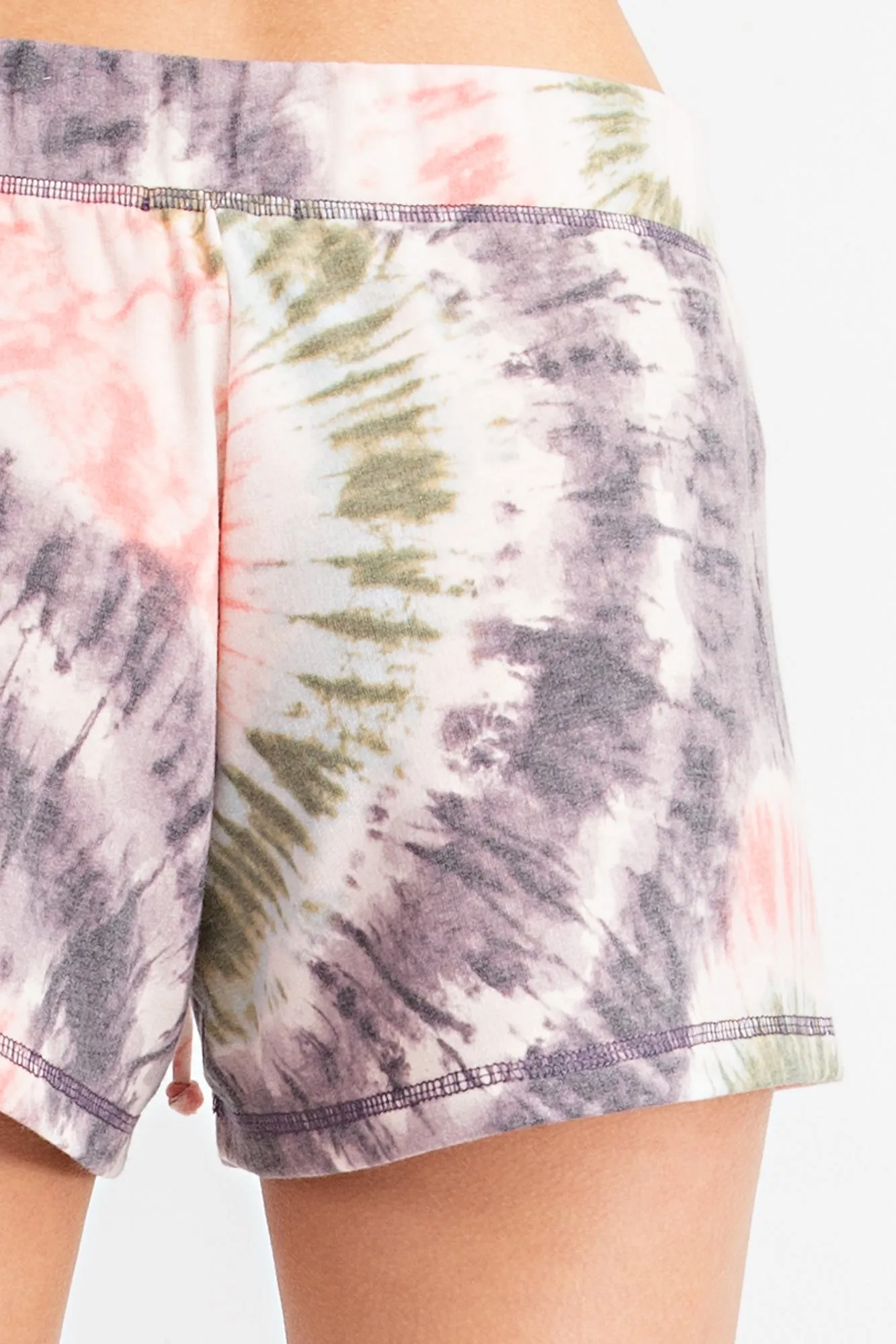 Don't Worry Be Happy Tie Dye Shorts
