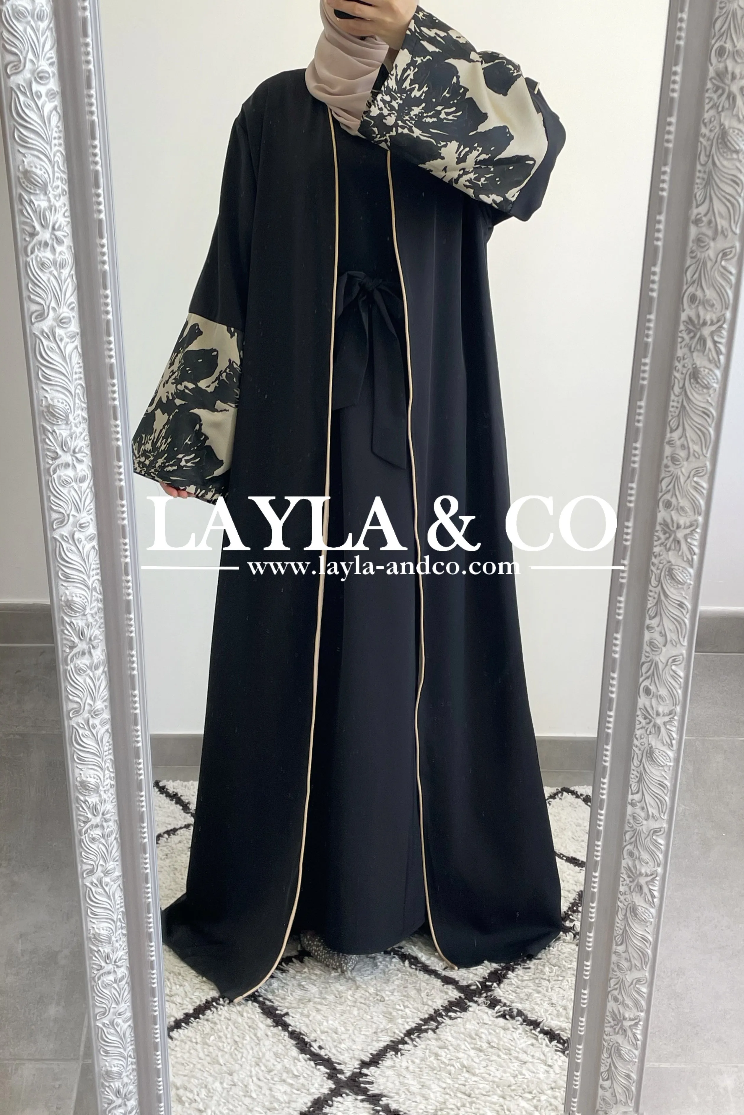 Ensemble kimono manches brocart
