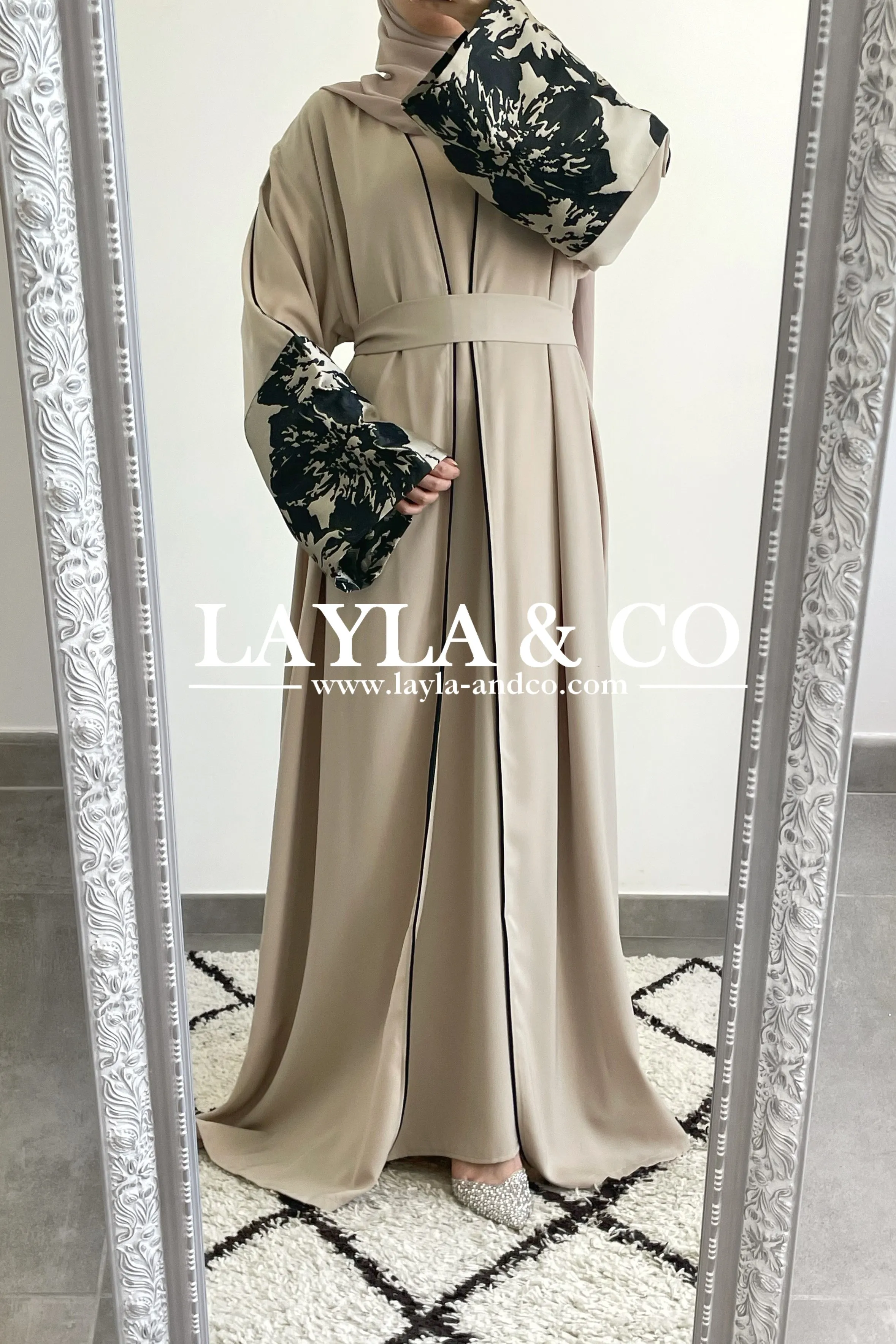 Ensemble kimono manches brocart