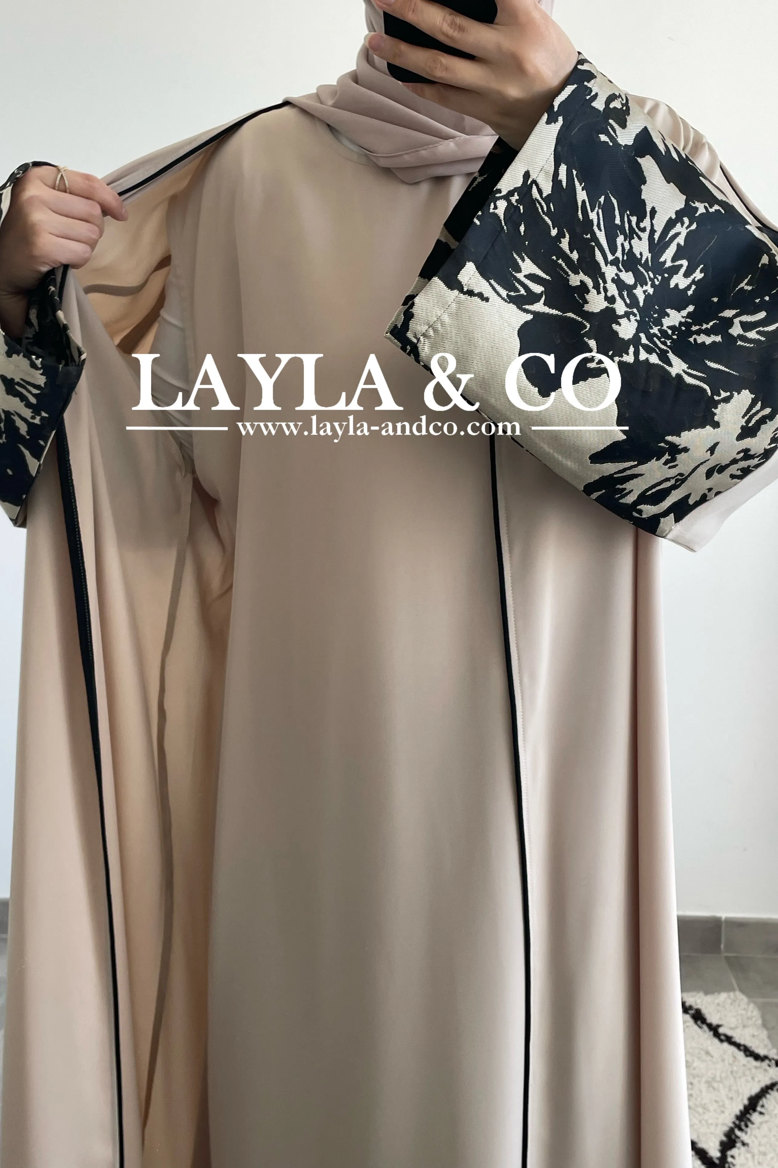 Ensemble kimono manches brocart
