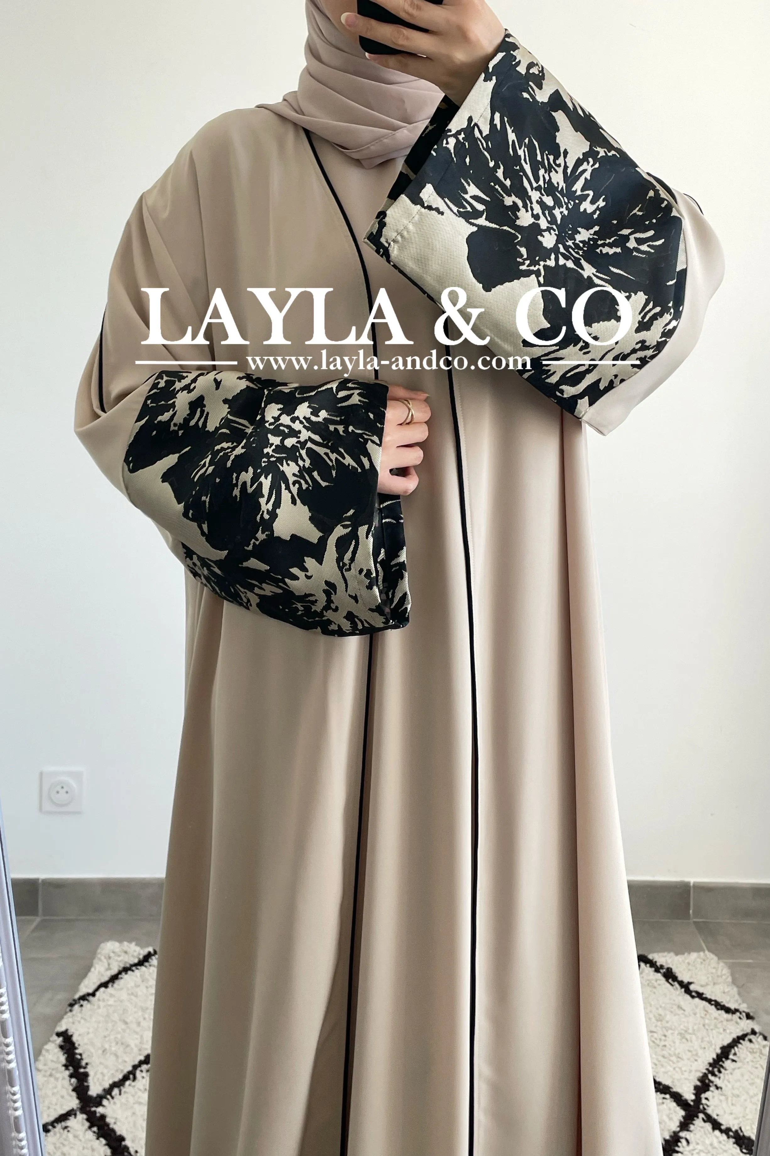 Ensemble kimono manches brocart