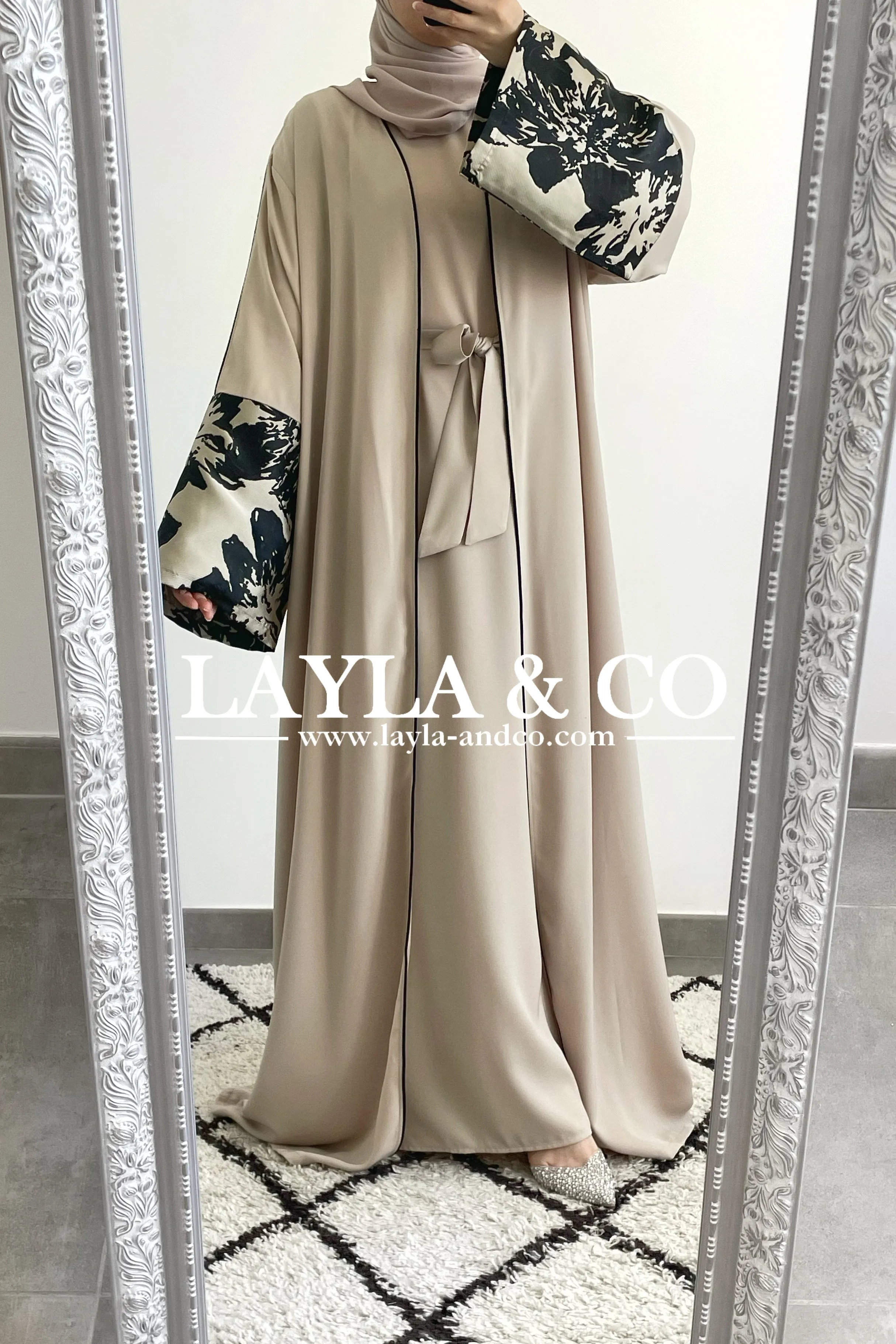 Ensemble kimono manches brocart