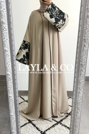 Ensemble kimono manches brocart