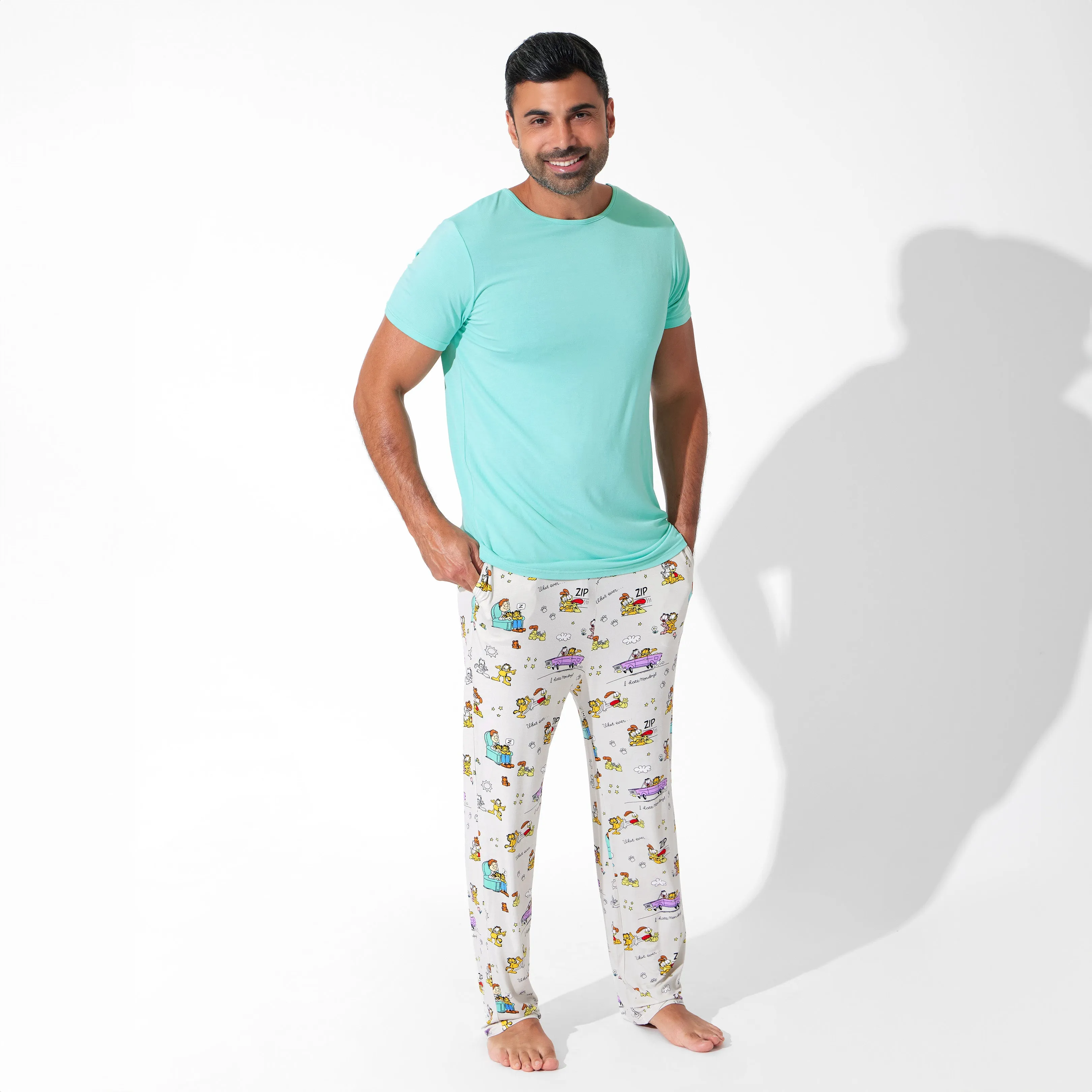 Garfield & Friends Bamboo Men's Pajama Set