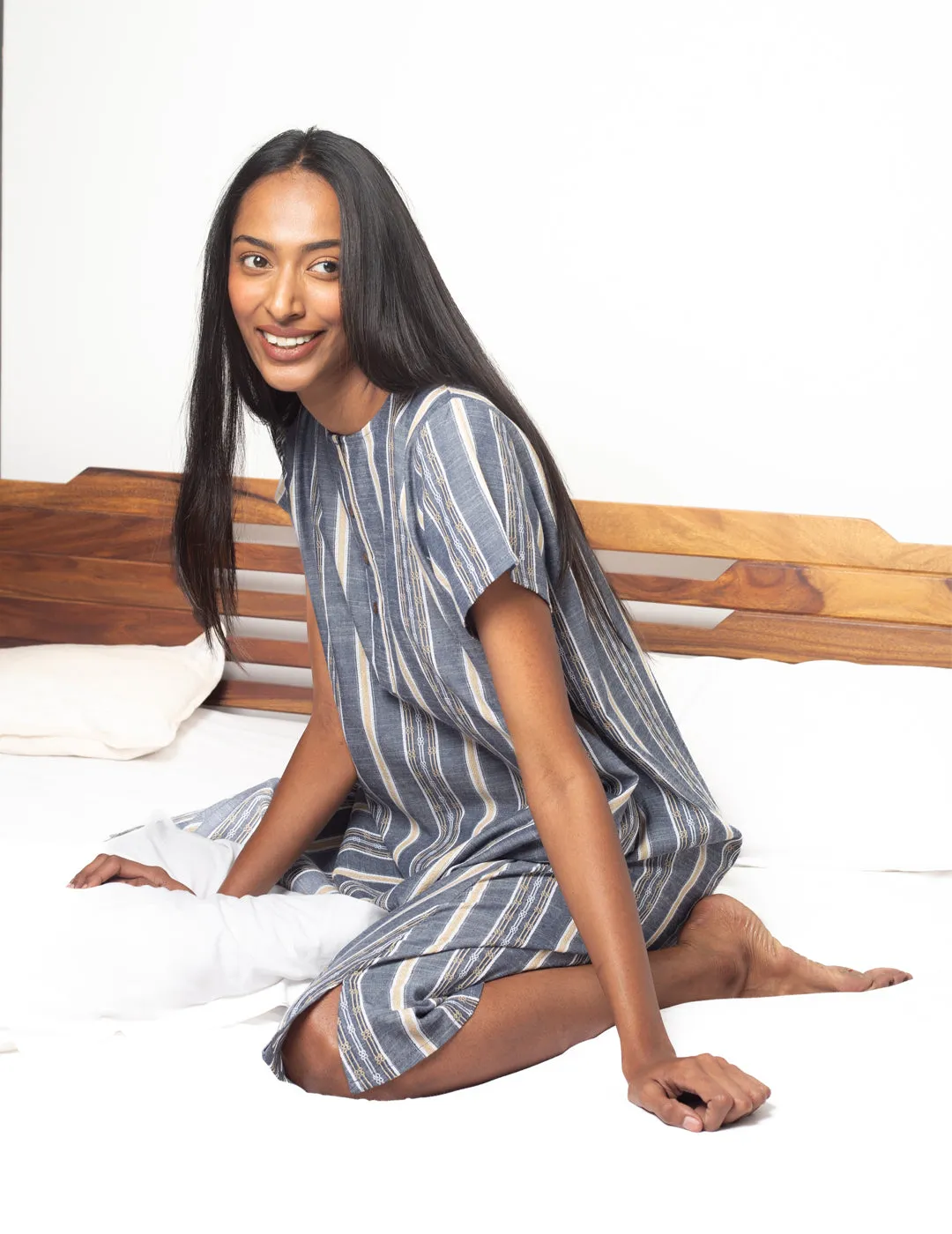 Grey Streaks Night Shirt