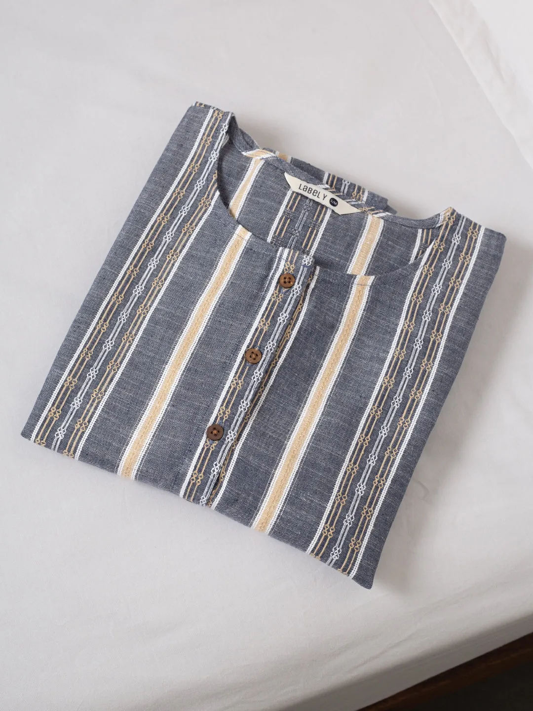 Grey Streaks Night Shirt