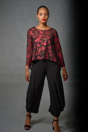 Kozan, Knit, Jade High Waisted Harem Pant in Black