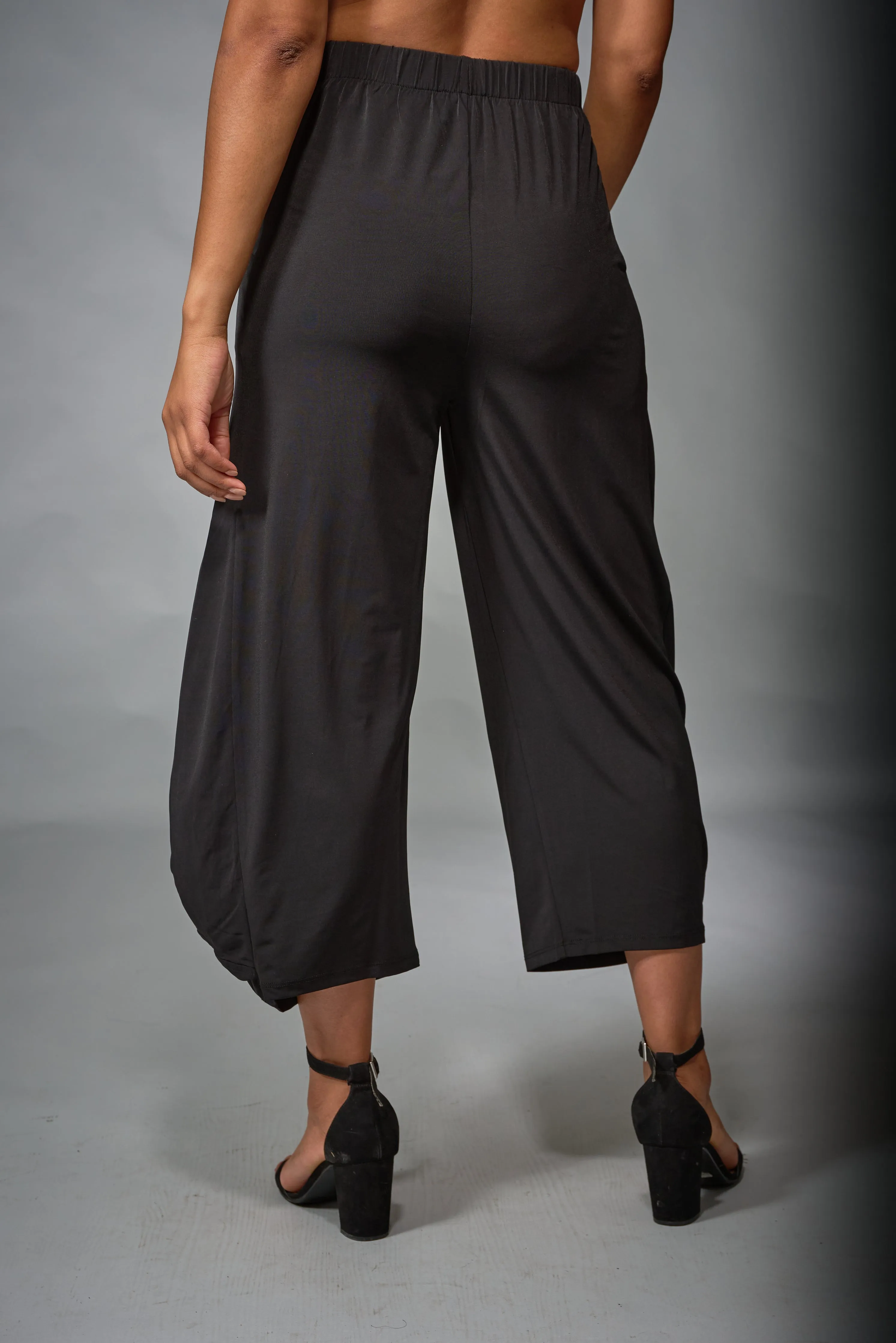 Kozan, Knit, Jade High Waisted Harem Pant in Black