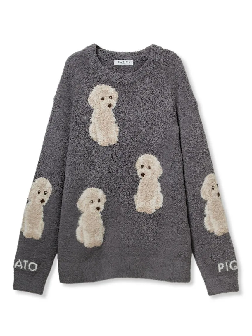 MENS Fuzzy Toy Poodle Pullover Sweater