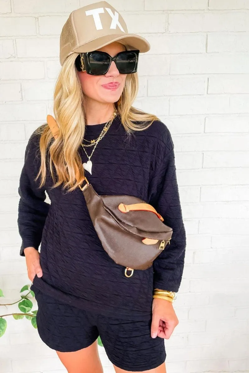 Mindy Long Sleeve Shorts Set