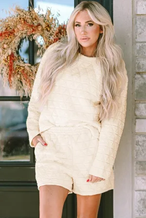Mindy Long Sleeve Shorts Set