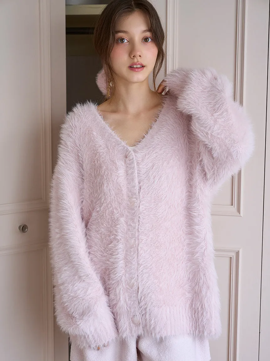 Rabbit Moco Fuzzy Cardigan