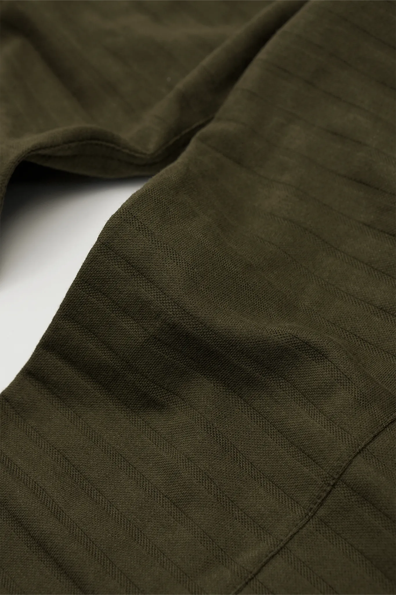 ROGUE SPLIT WIDE PANTS IN OLIVE STRIPED PIQUE