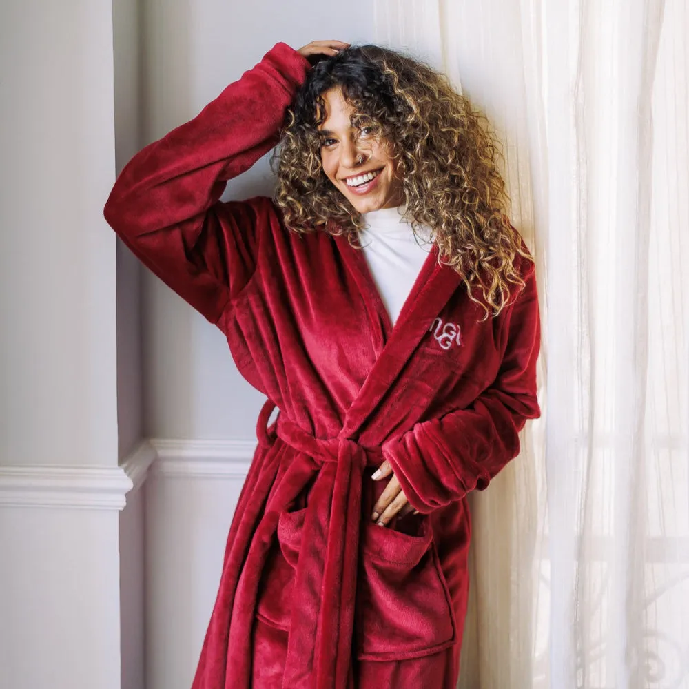 Snuggs Blanket Robe Burgundy