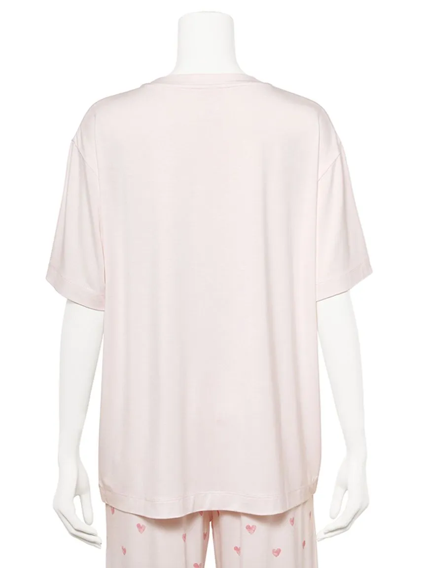 Three Motif Relaxed Fit T-shirt