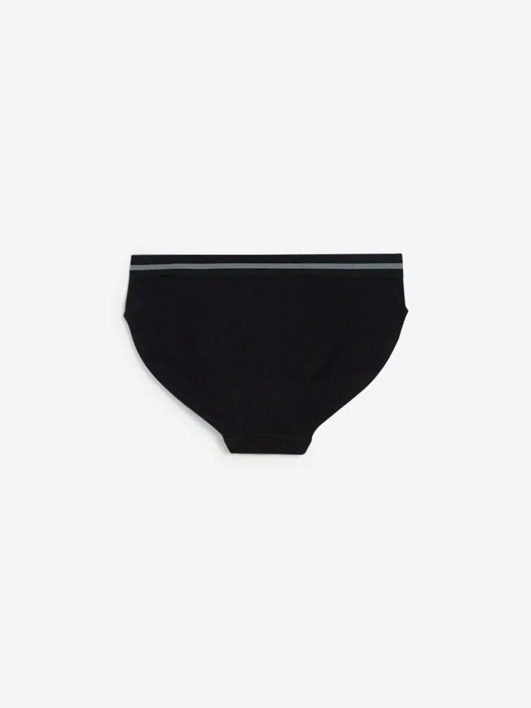 Wunderlove Black Superstar Bikini Briefs